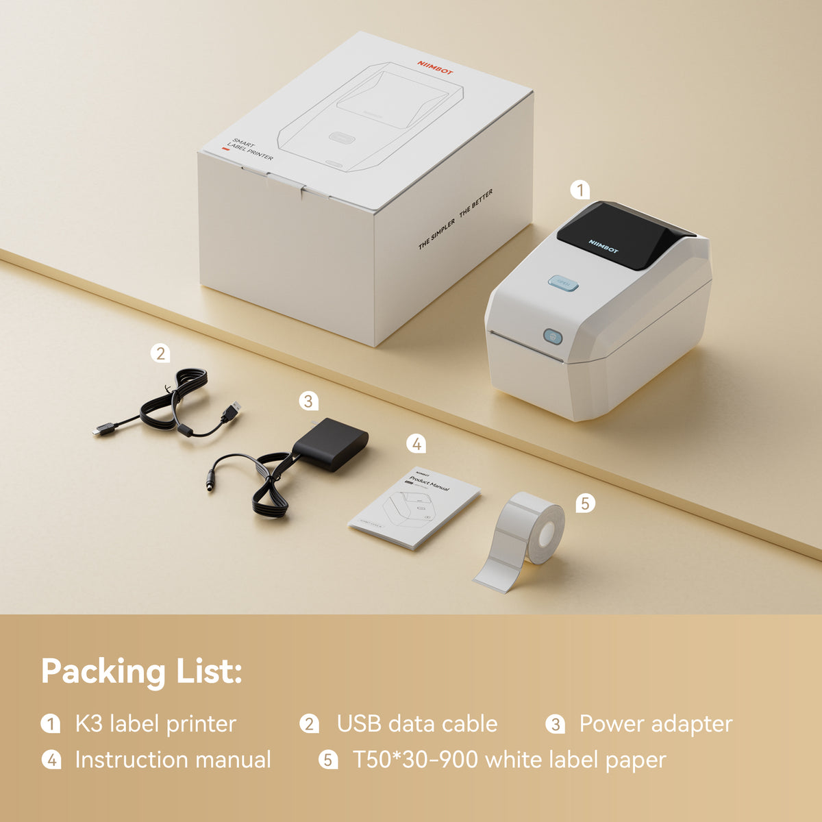 NIIMBOT K3 Desktop Label Printer