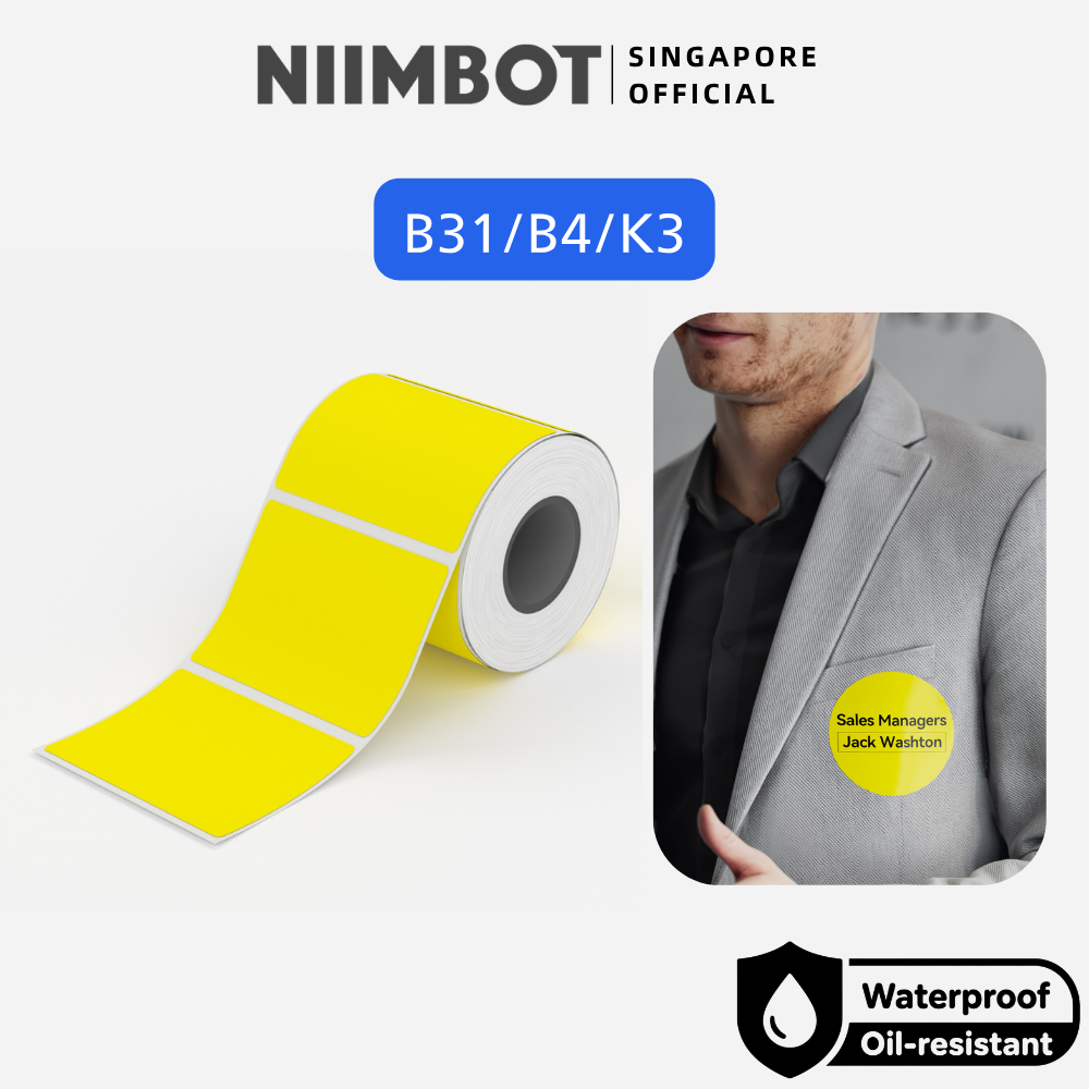 NIIMBOT Pure Colour Label for B31 B4