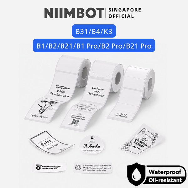 NIIMBOT White Label Sticker for B1 B21 PRO B31 B4