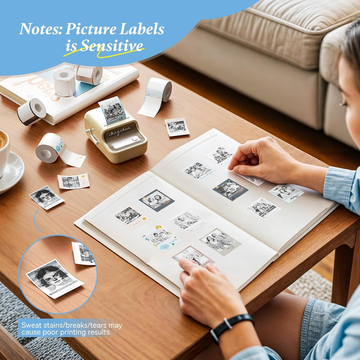 NIIMBOT Photo Label Sticker for B1 Pro, B2 Pro, B21 Pro