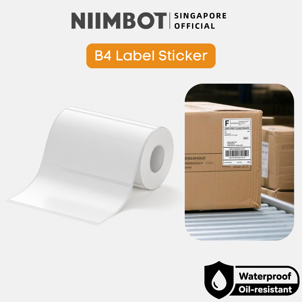 NIIMBOT B4 White Label Sticker