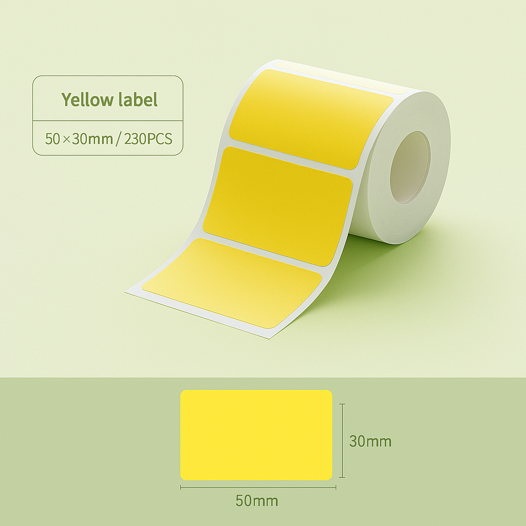 NIIMBOT Pure Colour Sticker for B1 B2 B21 B1 Pro B2 Pro B21 Pro B31 B4 K3