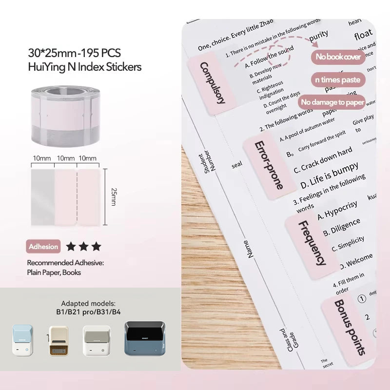 NIIMBOT Bookmark for B1 B2 B21 B1 Pro B2 Pro B21 Pro B31 B4 K3
