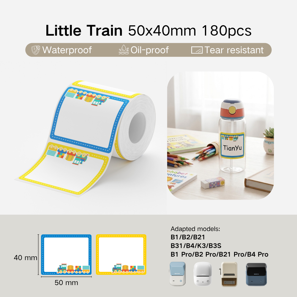 NIIMBOT Cartoon Label Sticker for B1, B2, B21, B31, B4, B1 Pro, B2 Pro, B21 Pro, B4 Pro