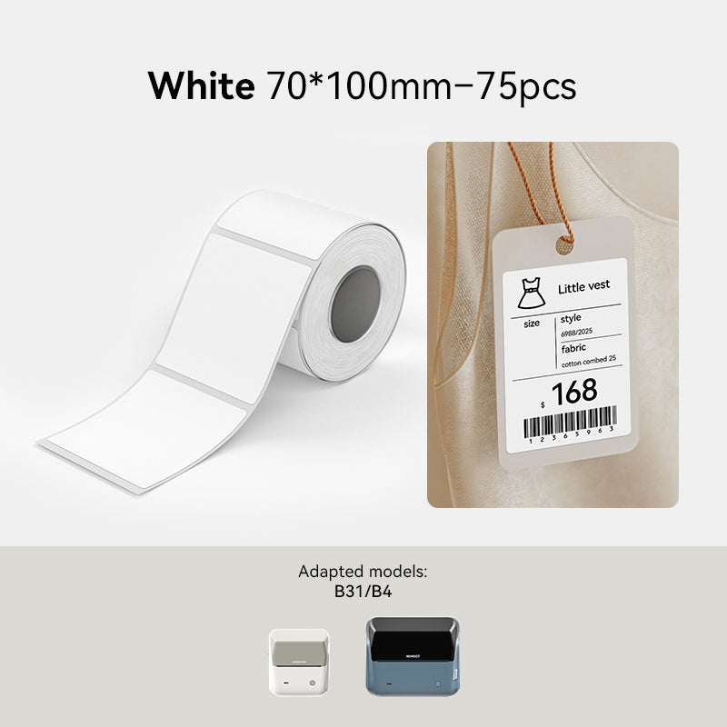 NIIMBOT White Sticker for B31 B4 K3