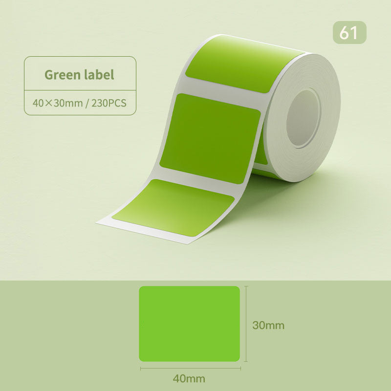 NIIMBOT Pure Colour Label for B31 B4 K3