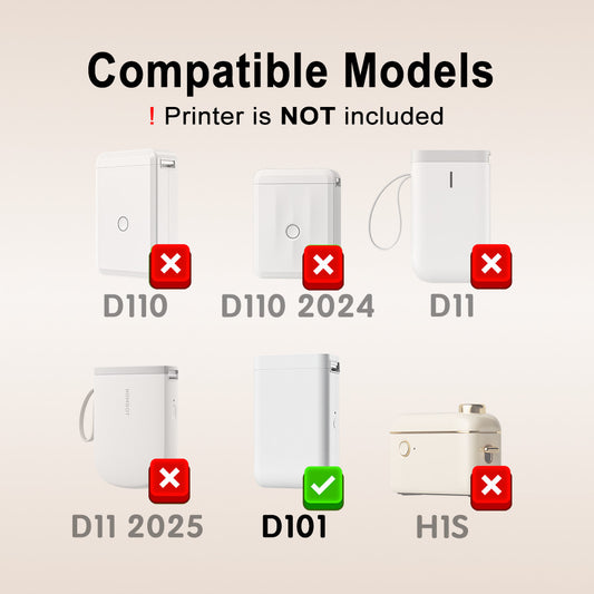 NIIMBOT Transparent Label for D101