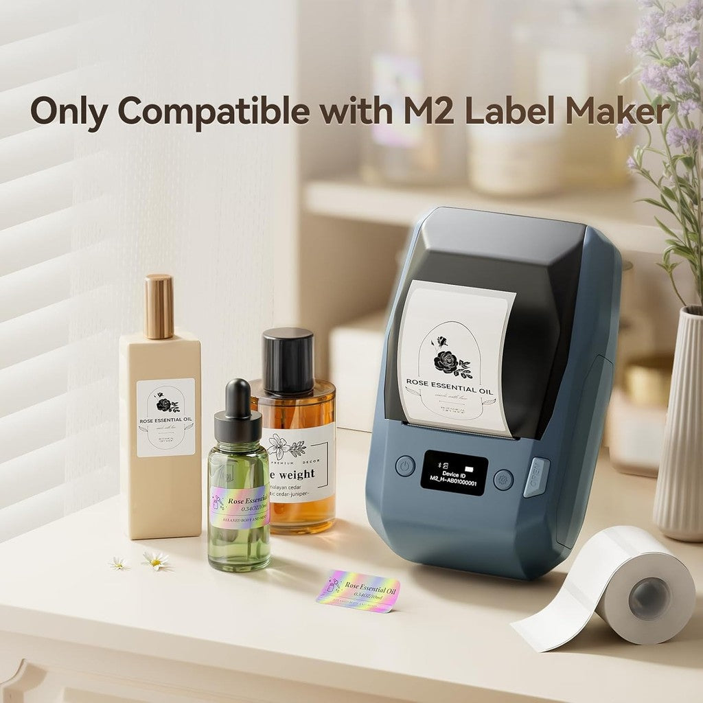 NIIMBOT M2 Self-Laminating Label Sticker for Essential Oils Perfumes Cosmetics Waterproof Oil-Proof