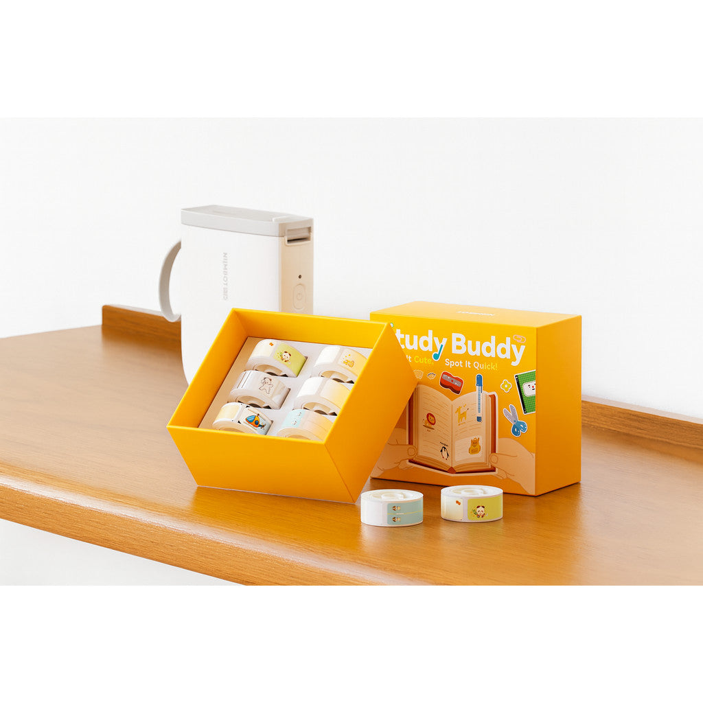 NIIMBOT Study Buddy Label Sticker 6-roll Pack For D110 D11 D101 H1S Refill Student School Paper