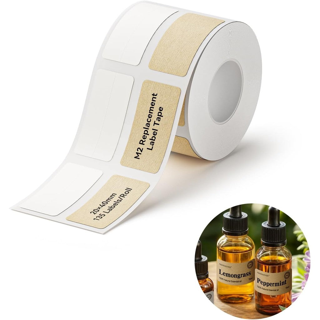 NIIMBOT M2 Self-Laminating Label Sticker for Essential Oils Perfumes Cosmetics Waterproof Oil-Proof