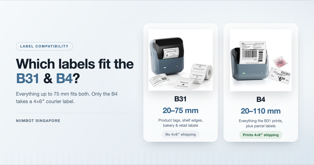 What Label Sizes Fit the NIIMBOT B31 and B4? (Complete Compatibility Guide)