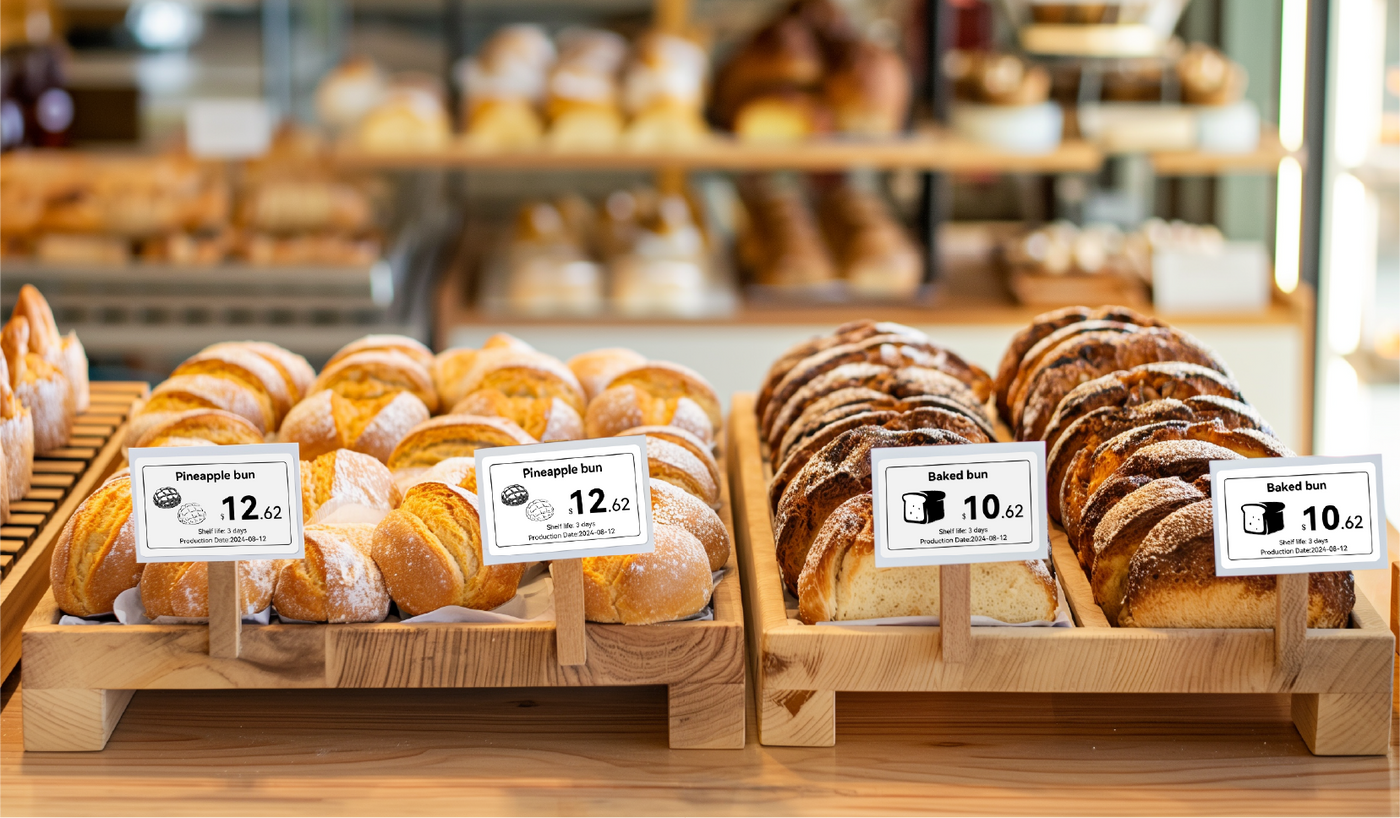 Cafe price tags.