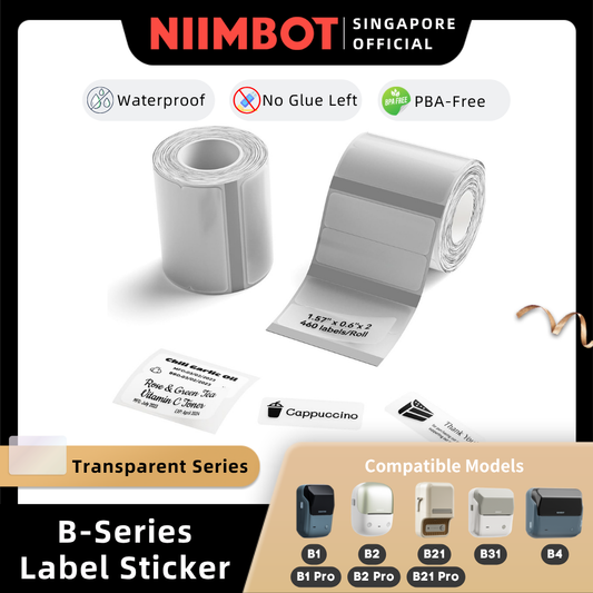 NIIMBOT Transparent Label for B1 B21 PRO B31 B4
