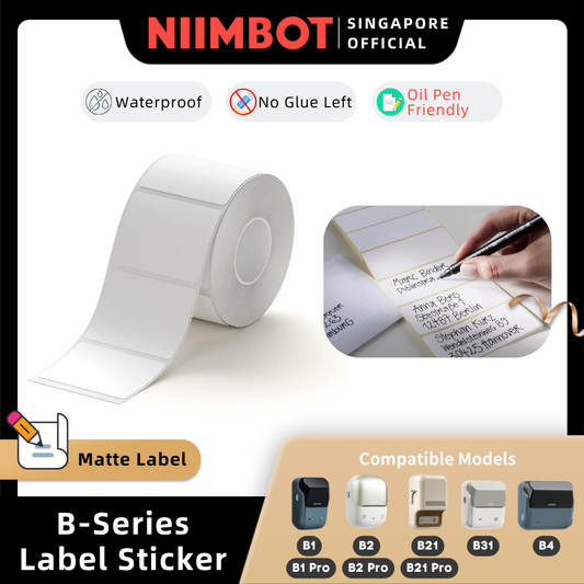 NIIMBOT Matte Label Writable Sticker for B1 B21 PRO B31 B4