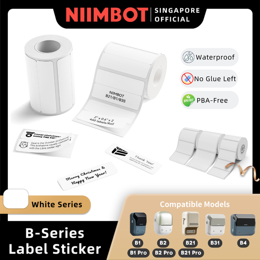 NIIMBOT White Label Sticker for B1 B21 PRO B31 B4