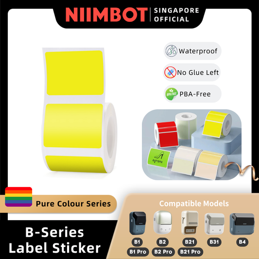 NIIMBOT Pure Colour Sticker for B1 B21 PRO B31 B4