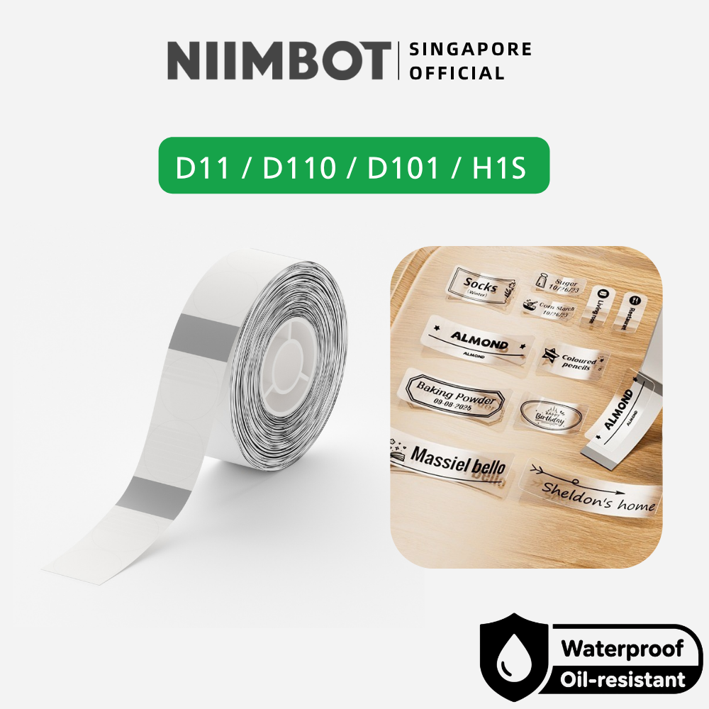 NIIMBOT Transparent Label for D11 D110 D101 H1S