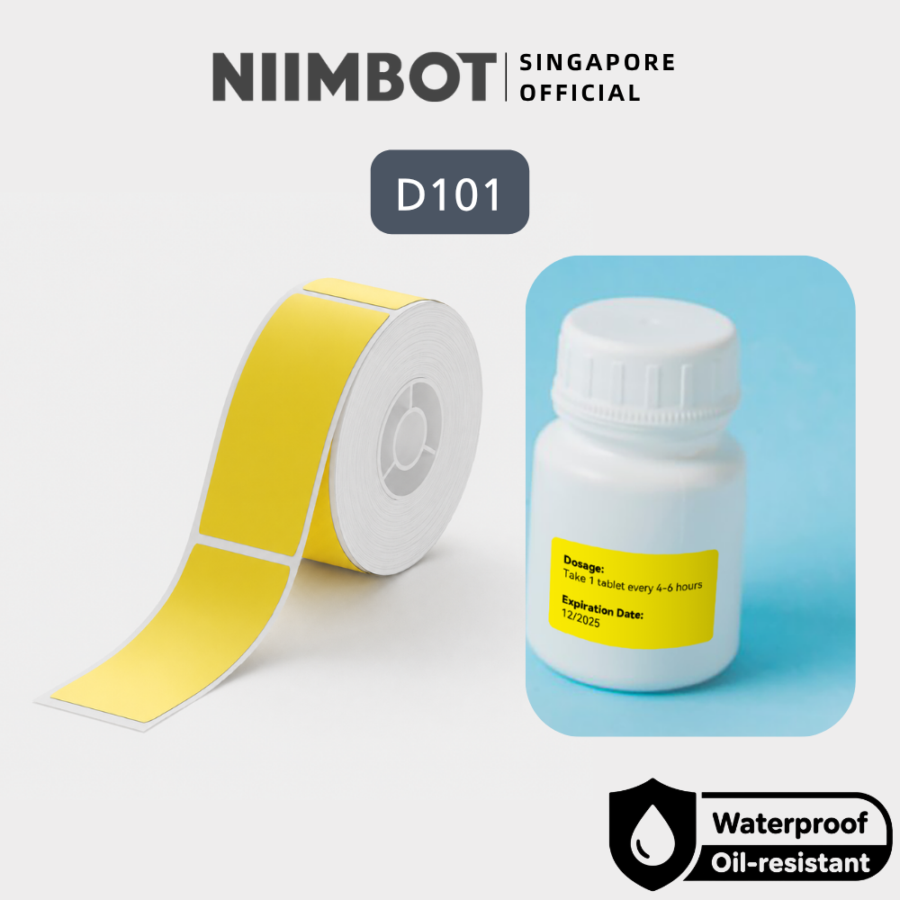 NIIMBOT Pure Colour Sticker for D101