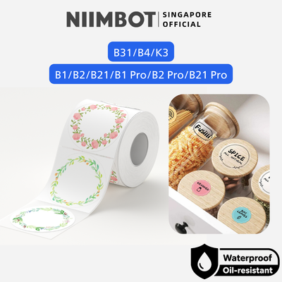 NIIMBOT Round Sticker for B1 B21 PRO B31 B4