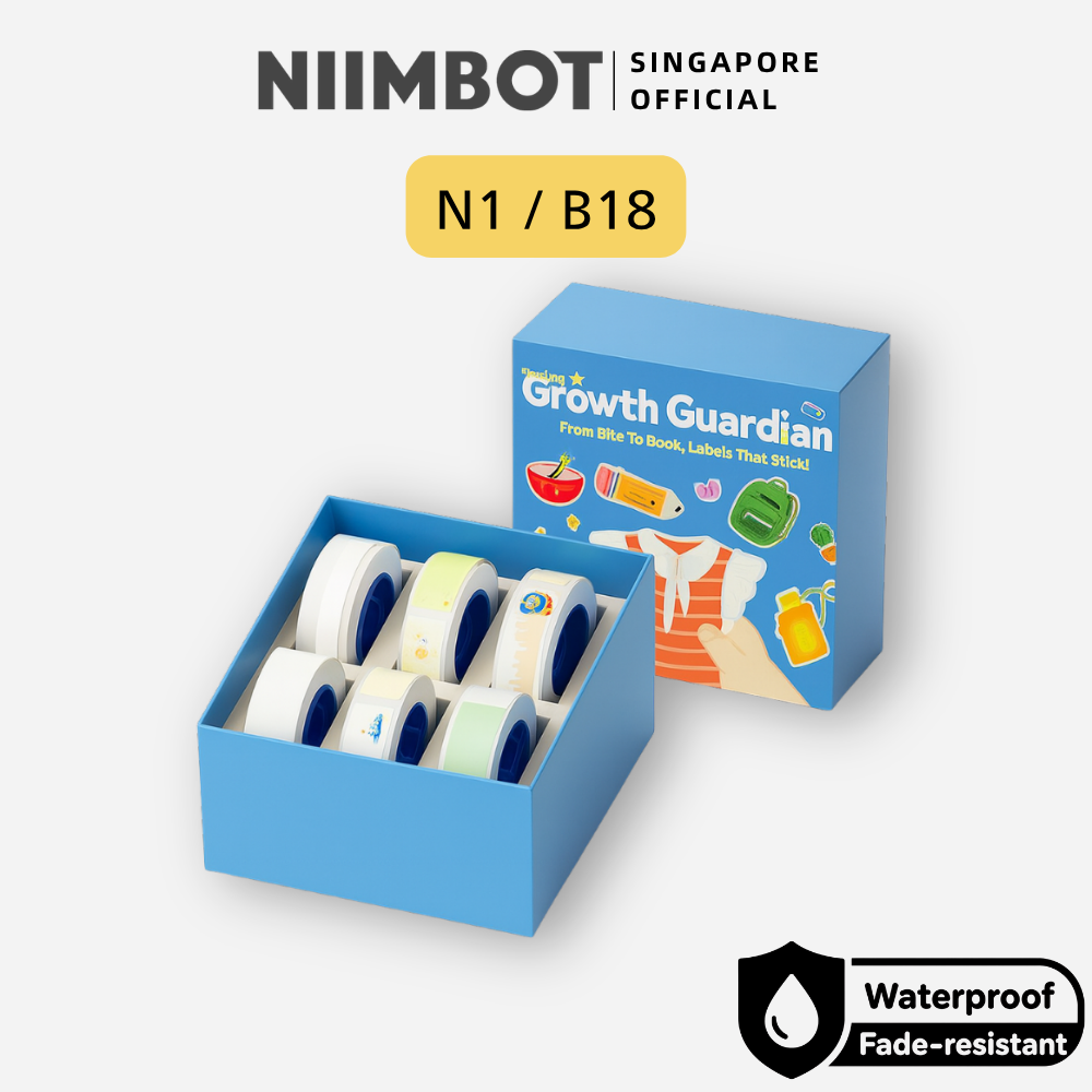 NIIMBOT Growth Guardian Label Sticker 6-roll For N1 B18