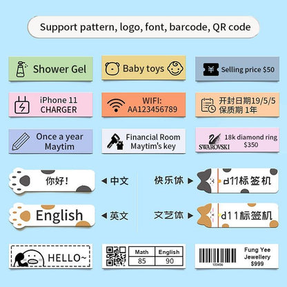 [for B16] NIIMBOT Thermal Label Stickers with Self-Adhesive for B16 Only, Niimbot B16 Label Paper Sticker