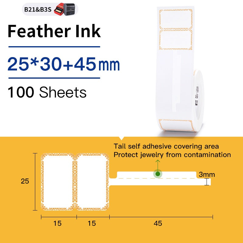 [for B21 B1 B31 B3S] [Jewellery Series] NIIMBOT Jewellery Label Sticker Waterproof Thermal Paper with Price Tag