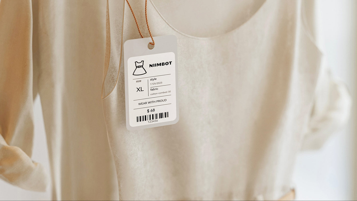 Boutique product tags.