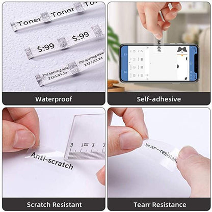 NIIMBOT Transparent, for D11/D110/D101/H1S/D11H/D110M Clear Refill Paper Label Waterproof Sticker