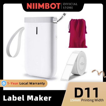 NIIMBOT D11 Portable Wireless Bluetooth Label Maker