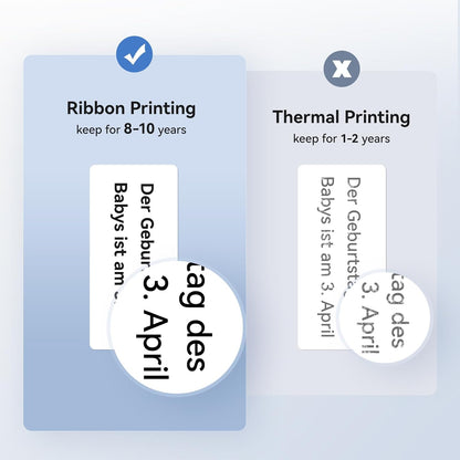 NIIMBOT Refill Ribbon for M2, Thermal Transfer Label Printer Replacement Labeling Tapes 24 Meters