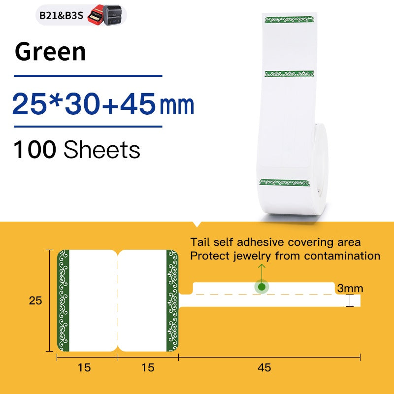 [for B21 B1 B31 B3S] [Jewellery Series] NIIMBOT Jewellery Label Sticker Waterproof Thermal Paper with Price Tag