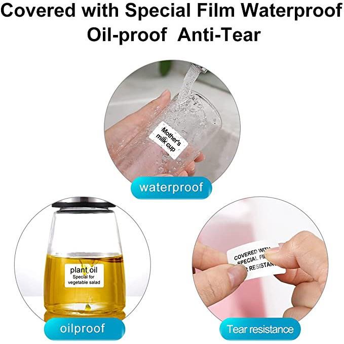 [for B21 B1 B31 B3S] [White Series] NIIMBOT White Label Sticker, Waterproof Refill Thermal Label Paper