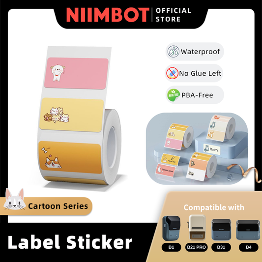 NIIMBOT Cartoon Label Sticker for B1 B21 PRO B31 B4