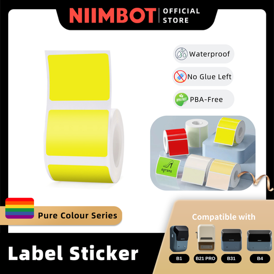 NIIMBOT Pure Colour Sticker for B1 B21 PRO B31 B4