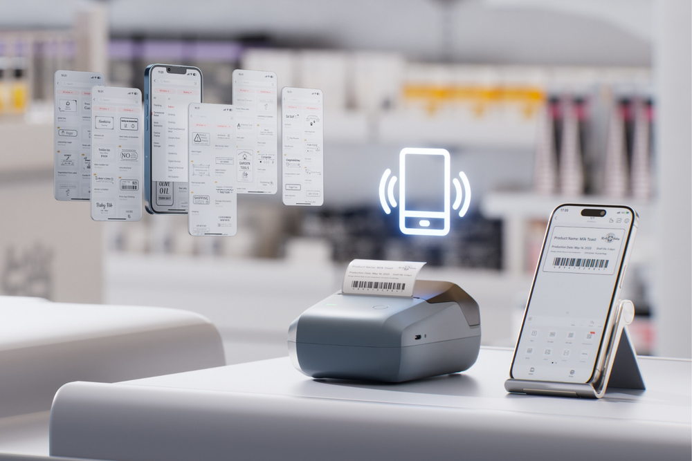 Design in the app. Print in seconds.