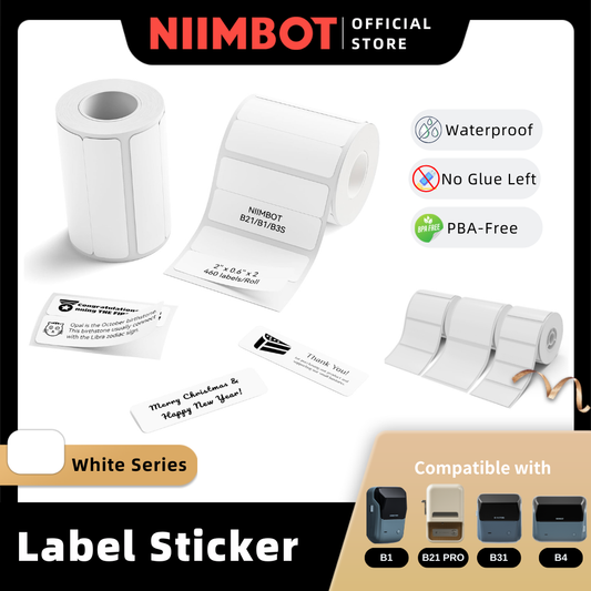 NIIMBOT White Label Sticker for B1 B21 PRO B31 B4