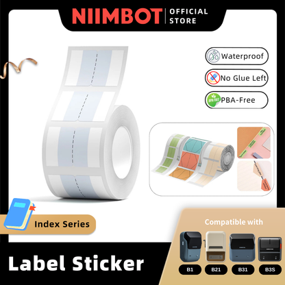 [for B21 B1 B31 B3S] [Index Series] NIIMBOT Bookmark Thermal Label Stickers Paper for Printer B21 B1 B3S