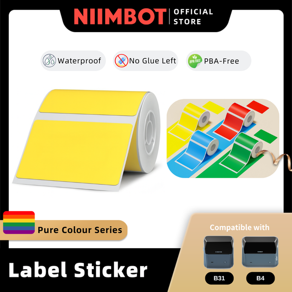 NIIMBOT Pure Colour Label for B31 B4 K3