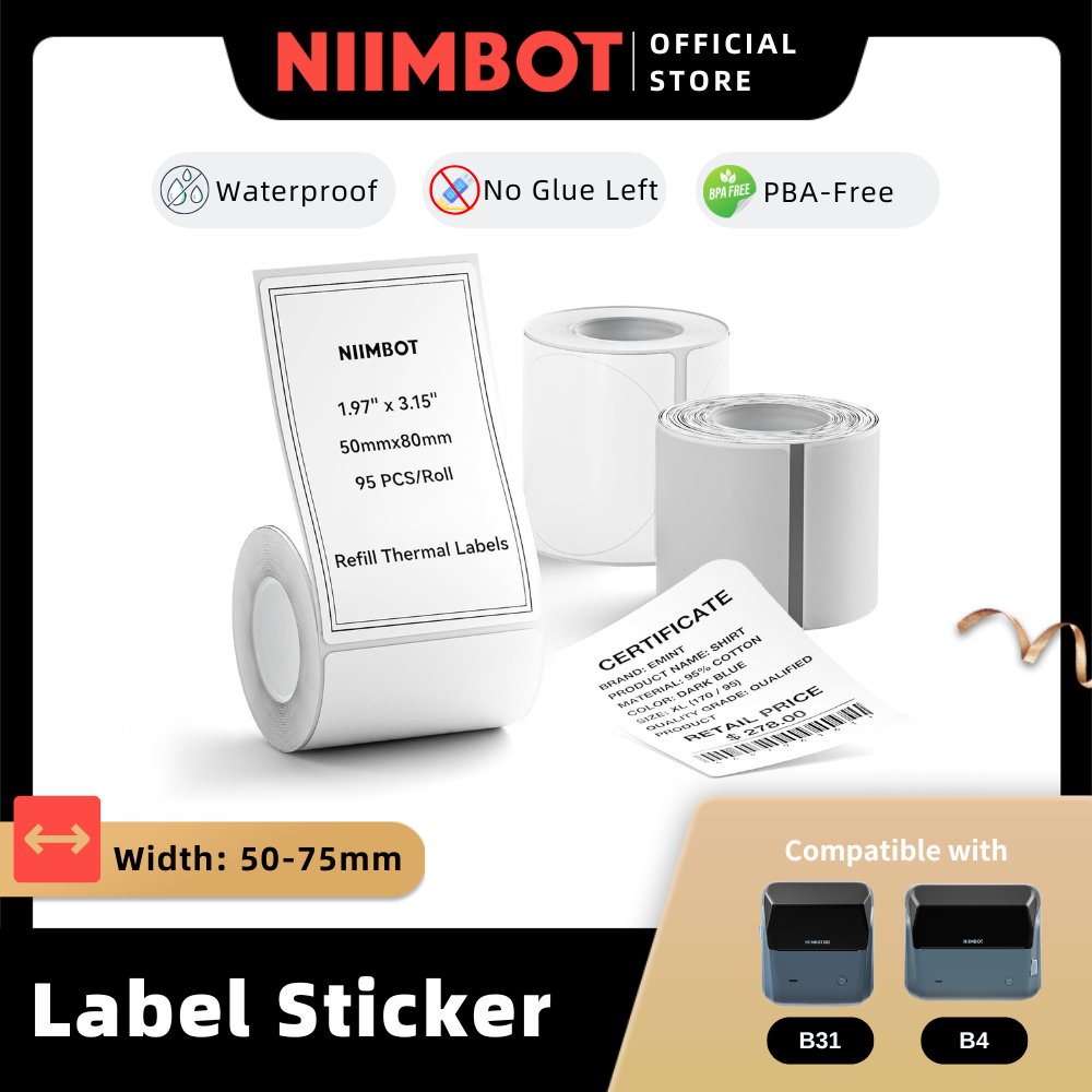 NIIMBOT Label Sticker for B31 B4