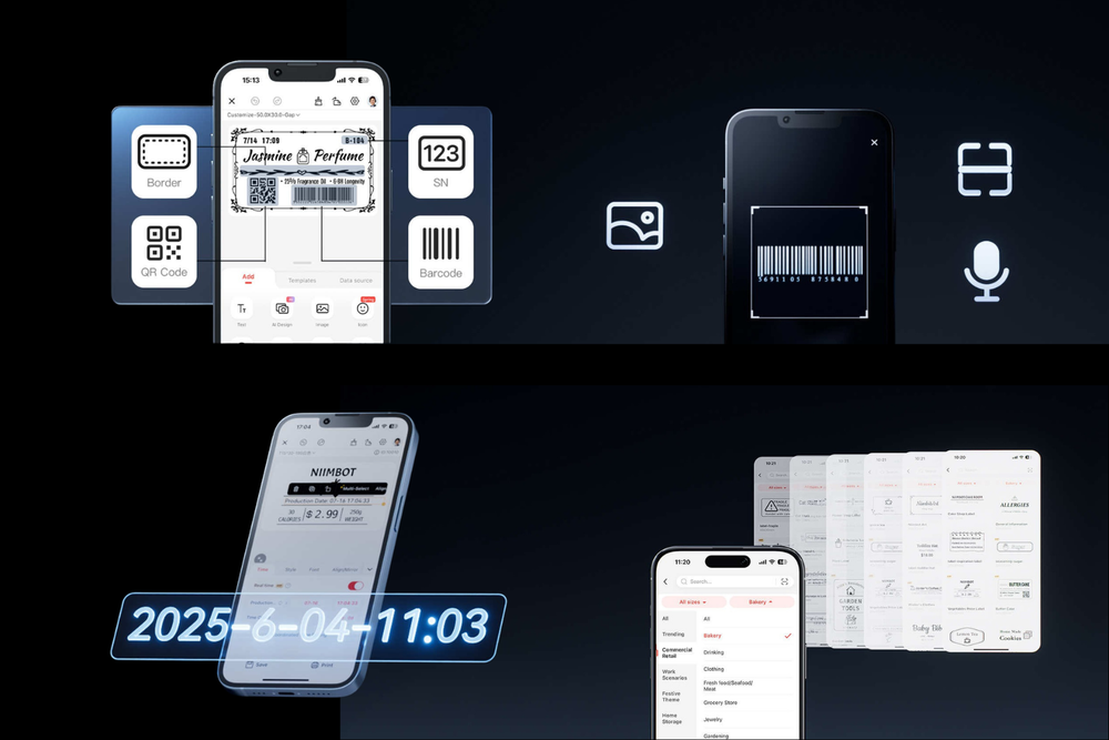 Design in the app. Print in seconds.