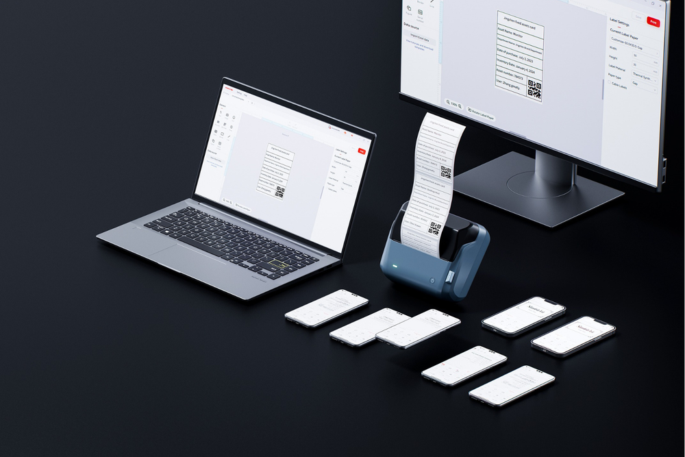 Design in the app. Print in seconds.