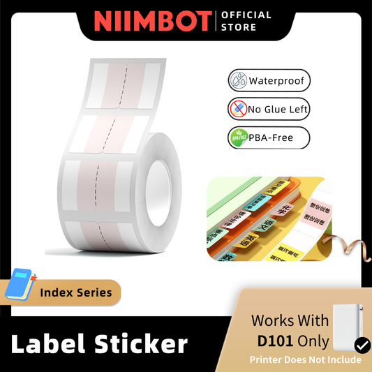 [for D101] [Index Series] NIIMBOT Index Thermal Label Sticker for D101 Only Label Paper Bookmark for Books