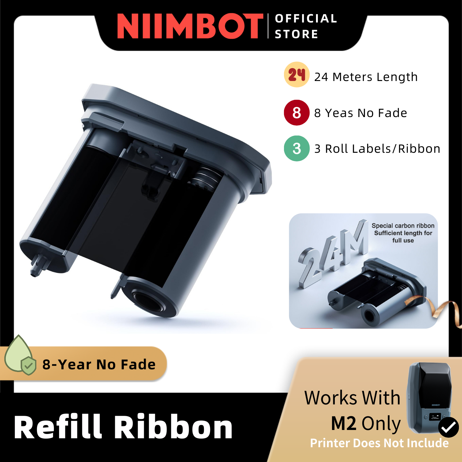 NIIMBOT Refill Ribbon for NIIMBOT M2 Label Maker – NIIMBOT Singapore
