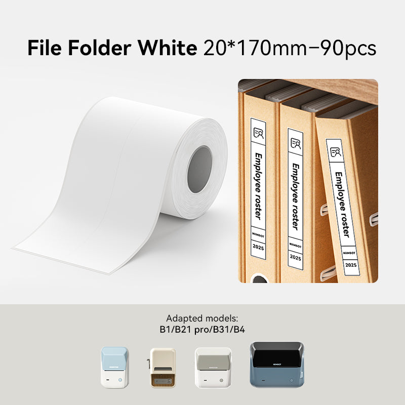 NIIMBOT White Label Sticker for B1 B2 B21 B1 Pro B2 Pro B21 Pro B31 B4 K3