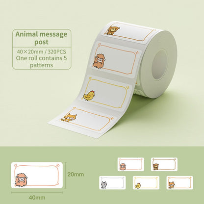 NIIMBOT Cartoon Label Sticker for B1 B21 PRO B31 B4