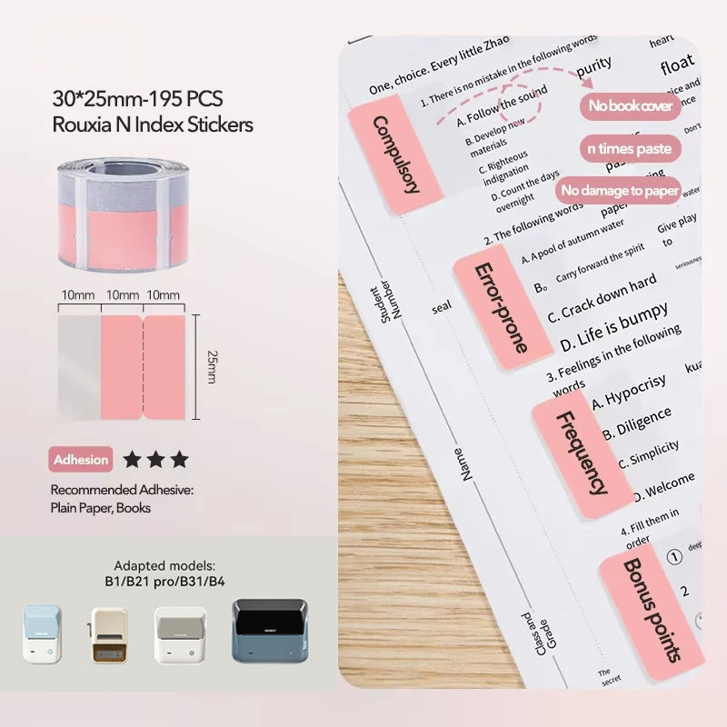 NIIMBOT Bookmark for B1 B2 B21 B1 Pro B2 Pro B21 Pro B31 B4 K3