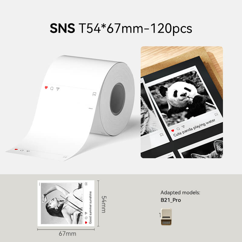 NIIMBOT Photo Label Sticker for B1 Pro, B2 Pro, B21 Pro