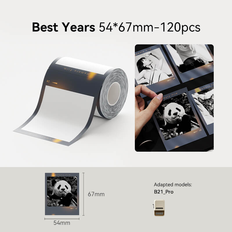 NIIMBOT Photo Label Sticker for B1 Pro, B2 Pro, B21 Pro