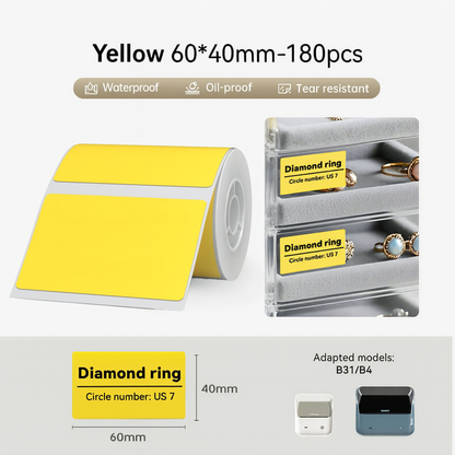 NIIMBOT Pure Colour Label for  B31 B4