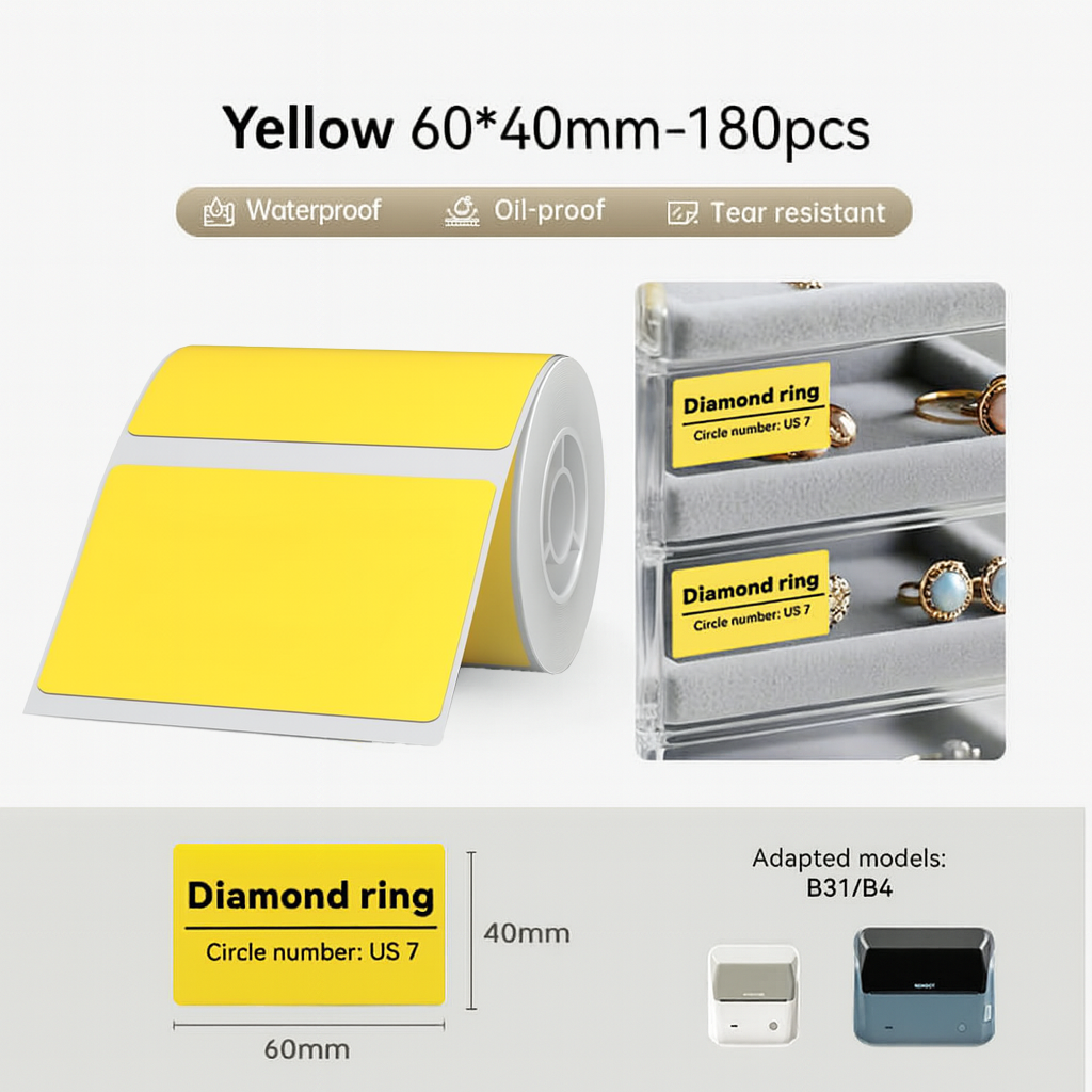 NIIMBOT Pure Colour Label for B31 B4 K3